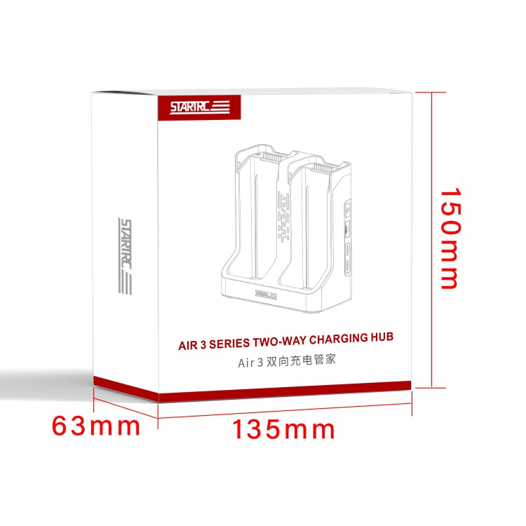 For DJI Air 3S / 3 Two-way Charging Butler Battery Charger (Grey) - free shipping - PMC TechLife - Order now!