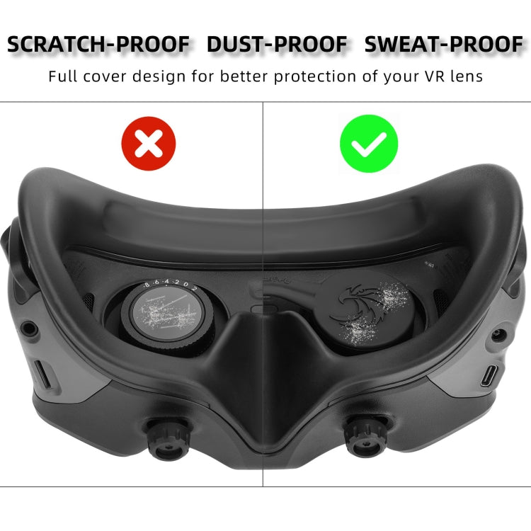 For DJI Goggles 2 / Goggles 3 Lens Cover Dust-proof VR Lens Silicone Case Soft Protector (Black) - Cases & Bags by Sunnylife | Online Shopping South Africa | PMC TechLife | Buy Now Pay Later Mobicred