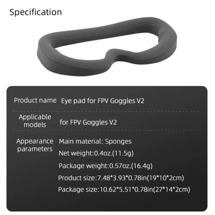 For DJI FPV Goggles V2 BRDRC Flying Glasses Protector Eyecups (Dark Grey) - free shipping - PMC TechLife - Order now!