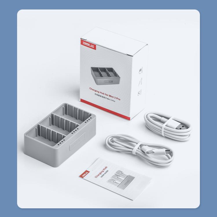 For DJI Mini 3 Pro STARTRC 3 in 1 Charging Butler Battery Charger (Grey) - free shipping - PMC TechLife - Order now!