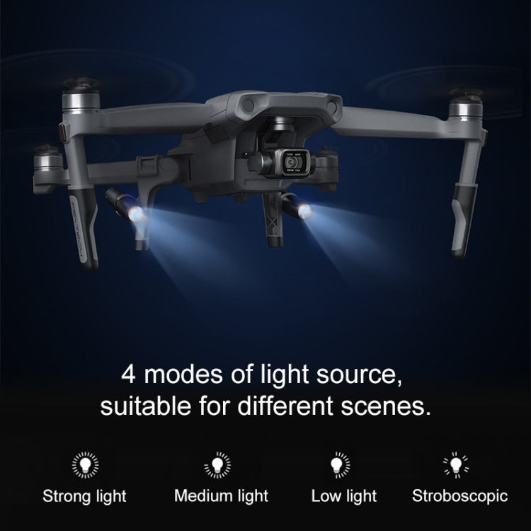 PGYTECH P-16A-038 Portable Heightened Landing Gear Extensions Rack LED Headlamp Set for DJI Mavic Air 2 - free shipping - PMC TechLife - Order now!