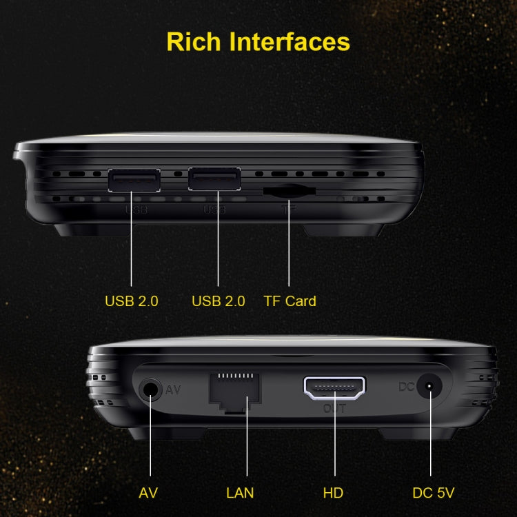 HK1 RBOX-H8S 4K Ultra HD Android 12.0 Smart TV Box with Remote Control, Allwinner H618 Quad-Core, 4GB+32GB(US Plug) - Amlogic S905 by PMC TechLife | Online Shopping South Africa | PMC TechLife | Buy Now Pay Later Mobicred