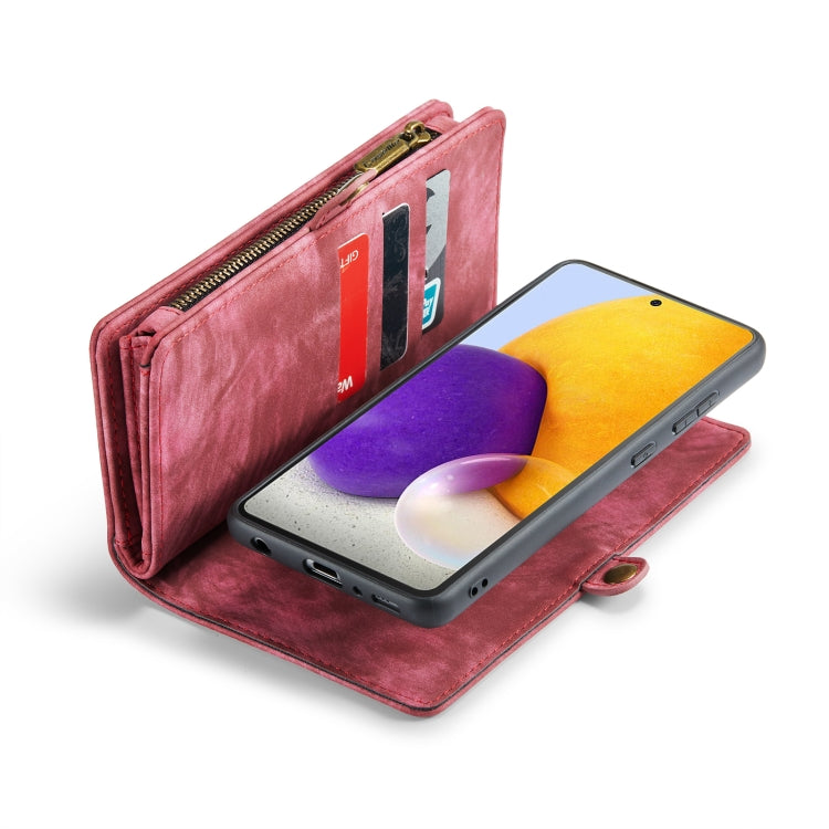 CaseMe-008 For Samaung Galaxy A30S/A50S/A50 Detachable Multifunctional Flip Leather Case (Red) - free shipping - PMC Jewellery - Order now!