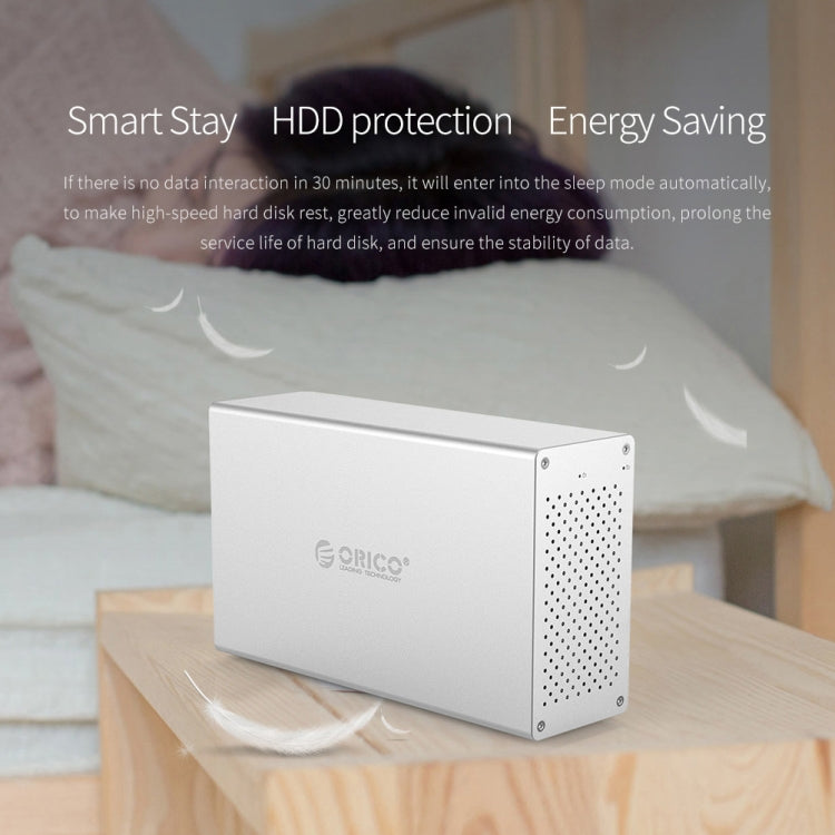 ORICO Honeycomb Series WS400C3 SATA 3.5 inch USB-C / Type-C 4 Bays Aluminum Alloy HDD / SSD Enclosure, The Maximum Support Capacity: 40TB - HDD Enclosure by ORICO | Online Shopping South Africa | PMC TechLife | Buy Now Pay Later Mobicred