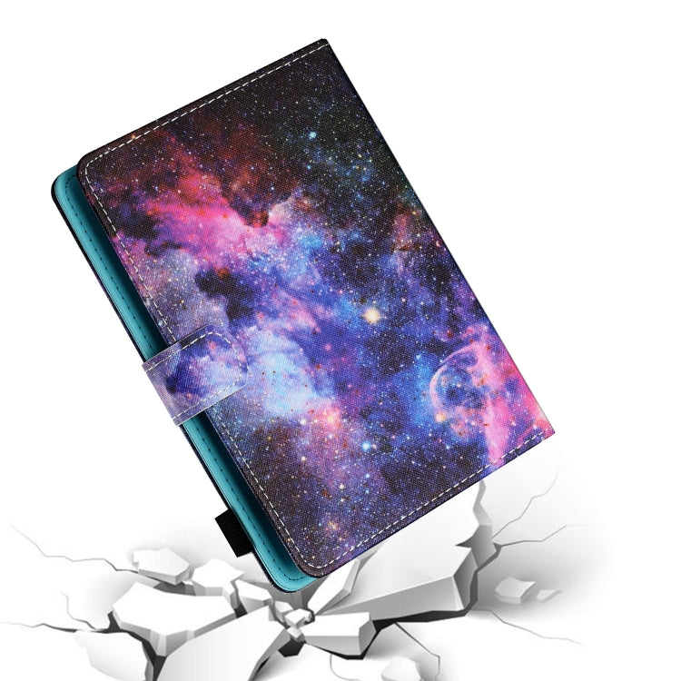 For 10 inch Tablet PC Universal Sewing Thread Horizontal Painted Flat Leather Case with Pen Cover & Anti Skid Strip & Card Slot & Holder(Starry Sky) - 10 - 11 inch by PMC TechLife | Online Shopping South Africa | PMC TechLife | Buy Now Pay Later Mobicred