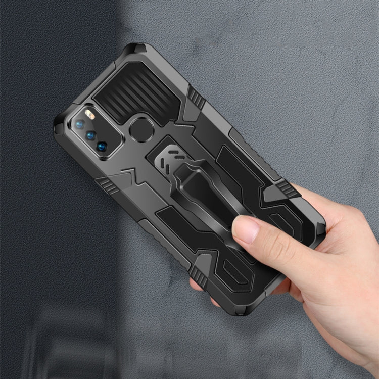 For Infinix Note7 Lite / Hot 9 Machine Armor Warrior Shockproof PC + TPU Protective Case(Black) - Infinix Cases by idewei | Online Shopping South Africa | PMC TechLife