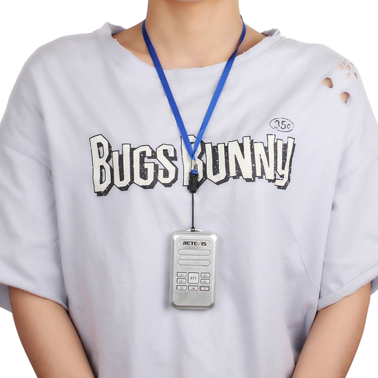 RETEVIS RT20 2W 400-470MHz 16CHS Mini FM Radio Two Way Radio Walkie Talkie, US Plug(Silver) - free shipping - PMC Jewellery - Order now!