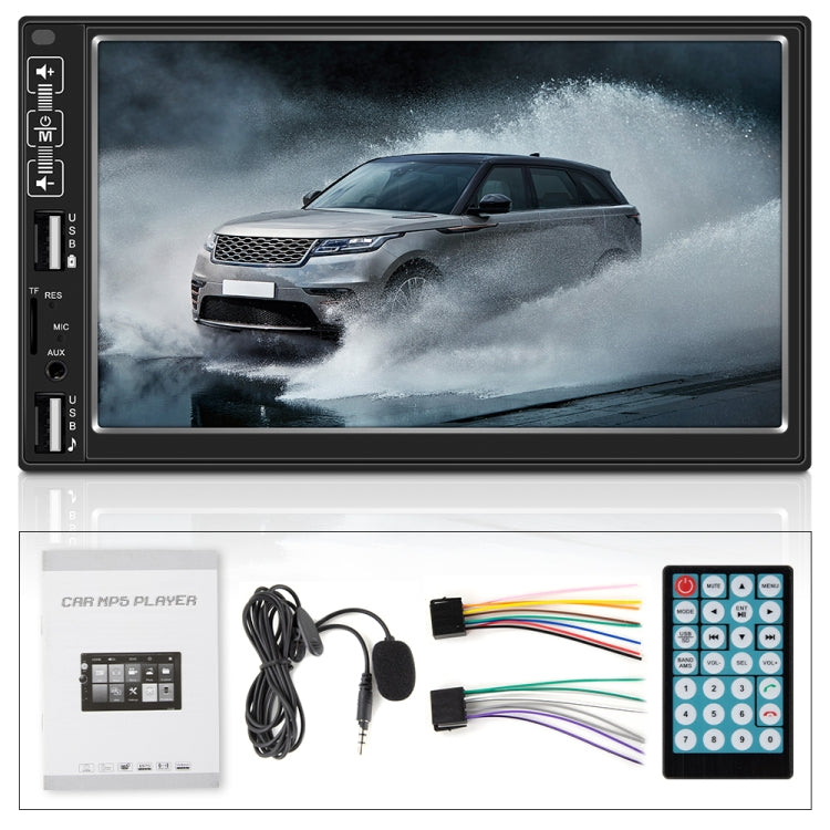 A2821 Car 7 inch Screen HD MP5 Player, Support Bluetooth / FM with Remote Control, Style:Standard + 8LEDs Light Camera - Car MP3 & MP4 & MP5 by PMC TechLife | Online Shopping South Africa | PMC TechLife | Buy Now Pay Later Mobicred