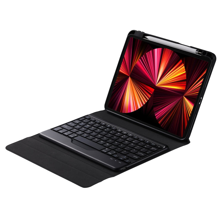 B011 Splittable Bluetooth Keyboard Leather Tablet Case with Triangle Holder & Pen Slot For iPad Pro 11 inch 2021 & 2020 & 2018 / Air 4 10.9 inch(Black Diamond Pattern) - Universal by PMC TechLife | Online Shopping South Africa | PMC TechLife | Buy Now Pay Later Mobicred