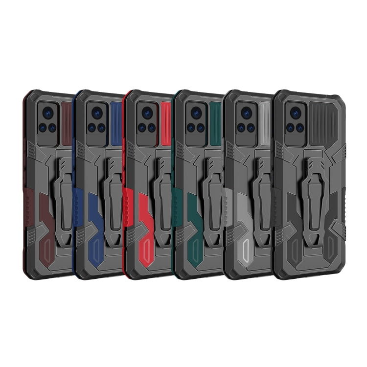 For vivo V21 Armor Warrior Shockproof PC + TPU Protective Case(Brown) - vivo Cases by PMC TechLife | Online Shopping South Africa | PMC TechLife