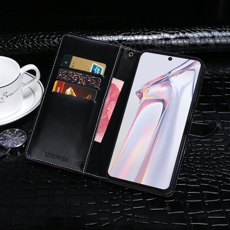 For Blackview A100 idewei Crocodile Texture Horizontal Flip Leather Case with Holder & Card Slots & Wallet(Black) - free shipping - PMC TechLife - Order now!