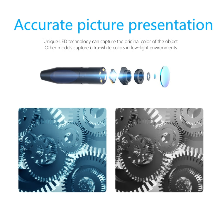 P90 14mm 4.5 inch HD 500W Autofocus Camera Endoscope Portable Waterproof Industrial Pipe Endoscope, Hard Cable Length: 2m - by PMC Jewellery | Online Shopping South Africa | PMC Jewellery | Buy Now Pay Later Mobicred