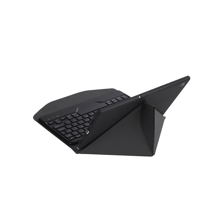 BM12 Diamond Texture Detachable Bluetooth Keyboard Leather Tablet Case with Pen Slot & Triangular Back Support For Lenovo Pad Plus 11 inch TB-J607F / Tab P11 11 inch TB-J606F(Black) - Lenovo Keyboard by PMC TechLife | Online Shopping South Africa | PMC TechLife