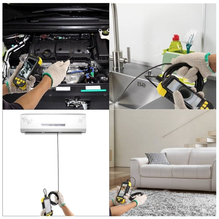 Y19 7.9mm Dual Lens Hand-held Hard-wire Endoscope with 4.3-inch IPS Color LCD Screen, Cable Length:3.5m(Yellow) - by PMC TechLife | Online Shopping South Africa | PMC TechLife | Buy Now Pay Later Mobicred
