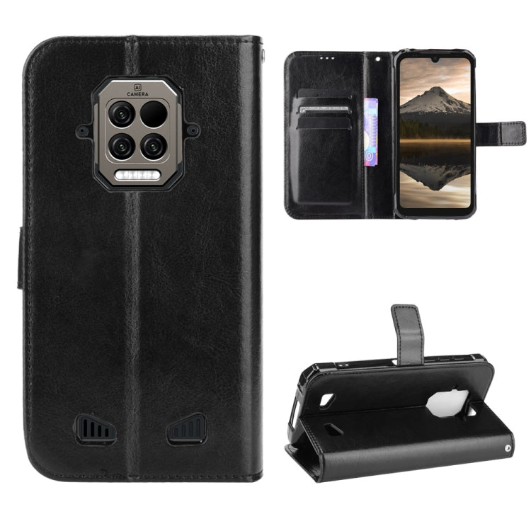 For Doogee S86 / S86 Pro Crazy Horse Texture Horizontal Flip Leather Case with Holder & Card Slots & Lanyard(Black) - More Brand by PMC TechLife | Online Shopping South Africa | PMC TechLife | Buy Now Pay Later Mobicred