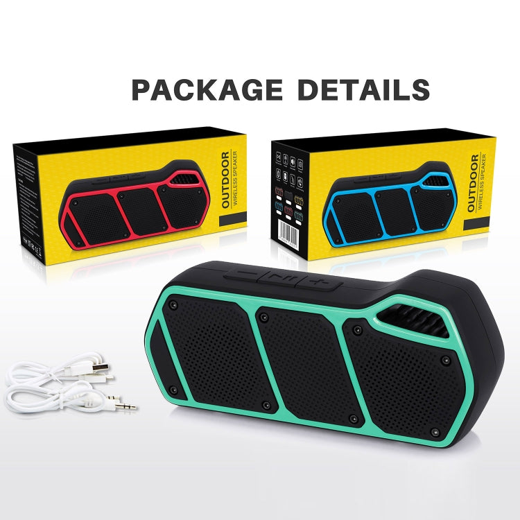 NewRixing NR-5011 Outdoor Portable Bluetooth Speakerr, Support Hands-free Call / TF Card / FM / U Disk(Blue) - free shipping - PMC Jewellery - Order now!