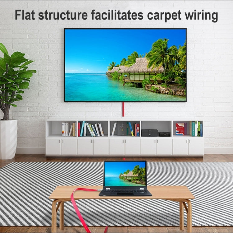 ULT-unite 4K Ultra HD Gold-plated HDMI to HDMI Flat Cable, Cable Length:6m(Red) - free shipping - PMC Jewellery - Order now!