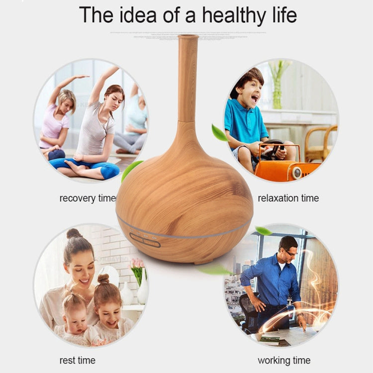 Creative Fragrance Machine Pointed Mouth Humidifier Automatic Alcohol Sprayer with Colorful LED Light, Plug Specification:EU Plug(Light Brown) - free shipping - PMC TechLife - Order now!