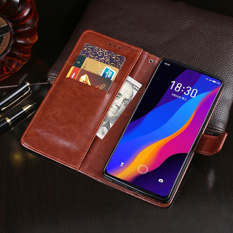 For Meizu 18x idewei Crazy Horse Texture Leather Case with Holder & Card Slots & Wallet(Sky Blue) - More Brand by idewei | Online Shopping South Africa | PMC Jewellery | Buy Now Pay Later Mobicred