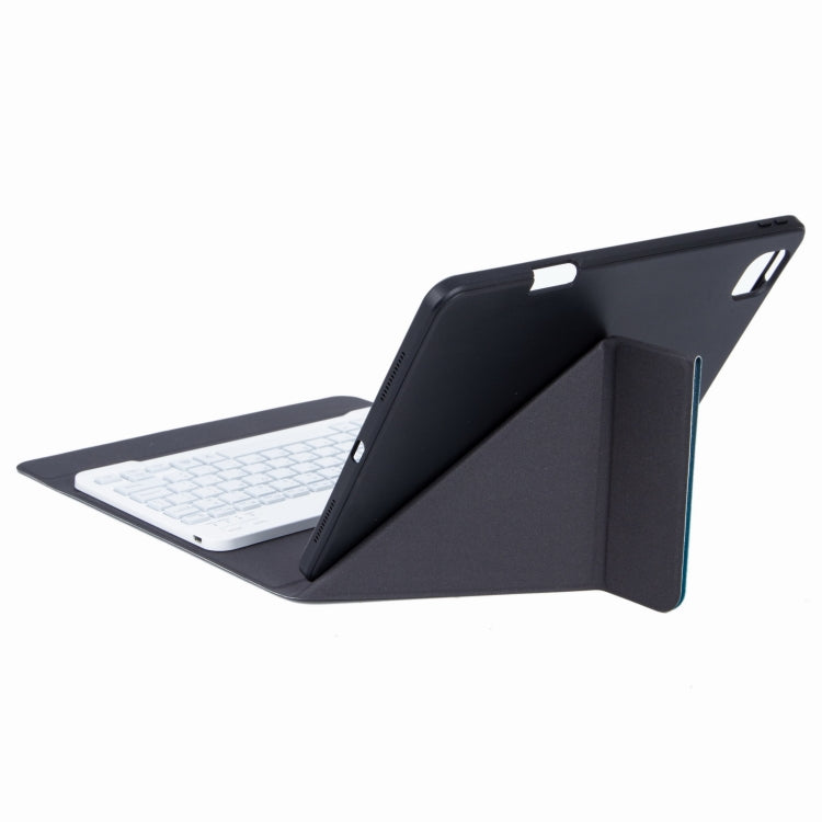 H-102S3 Tri-color Backlight Bluetooth Keyboard Leather Case with Rear Three-fold Holder For iPad 10.2 2020 & 2019 / Pro 10.5 inch(Purple) - Universal by PMC TechLife | Online Shopping South Africa | PMC TechLife