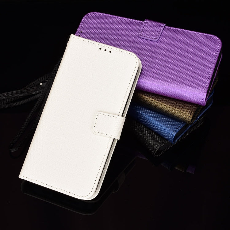 For Ulefone Armor X9 Diamond Texture Leather Phone Case(White) - Ulefone Cases by PMC Jewellery | Online Shopping South Africa | PMC Jewellery | Buy Now Pay Later Mobicred