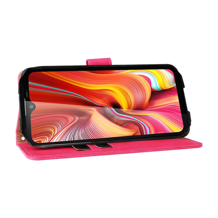 For DOOGEE S96 Pro Skin Feel Magnetic Buckle Calf Texture PU Phone Case(Rose Red) - Doogee Cases by PMC TechLife | Online Shopping South Africa | PMC TechLife | Buy Now Pay Later Mobicred