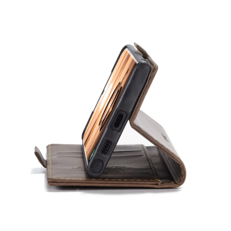 For Samsung Galaxy S22 Ultra 5G CaseMe 013 Multifunctional Leather Phone Case(Coffee) - free shipping - PMC Jewellery - Order now!