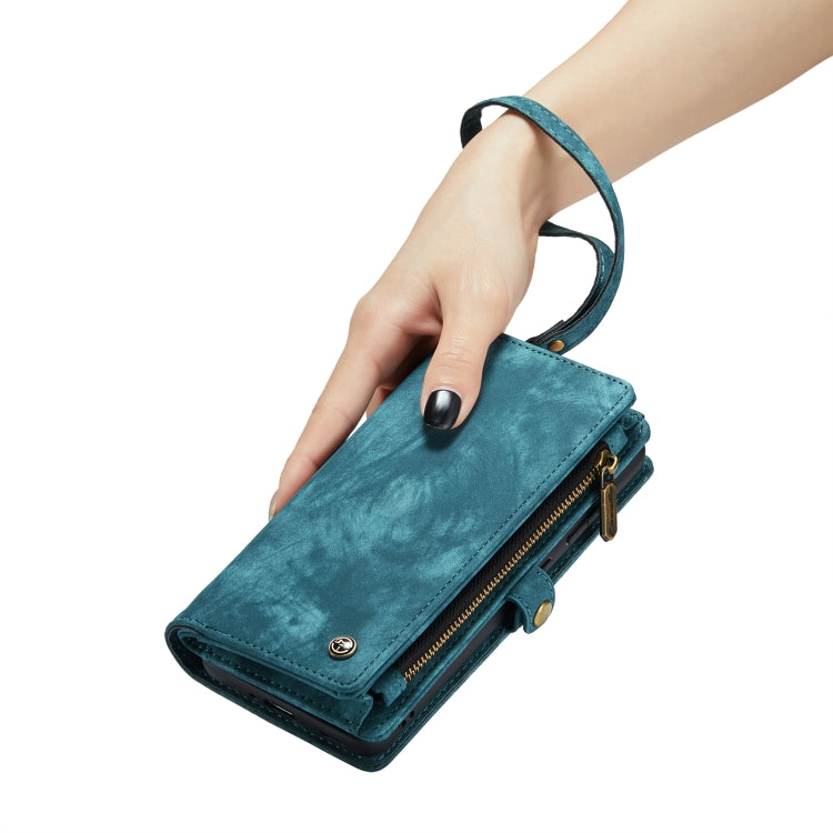 For Samsung Galaxy S22 5G CaseMe-008 Detachable Multifunctional Horizontal Flip Leather Case(Green) - free shipping - PMC Jewellery - Order now!