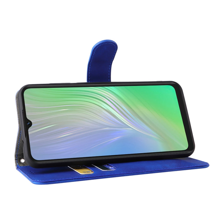 For Blackview A55 Skin Feel Magnetic Buckle Leather Phone Case(Blue) - More Brand by PMC TechLife | Online Shopping South Africa | PMC TechLife | Buy Now Pay Later Mobicred