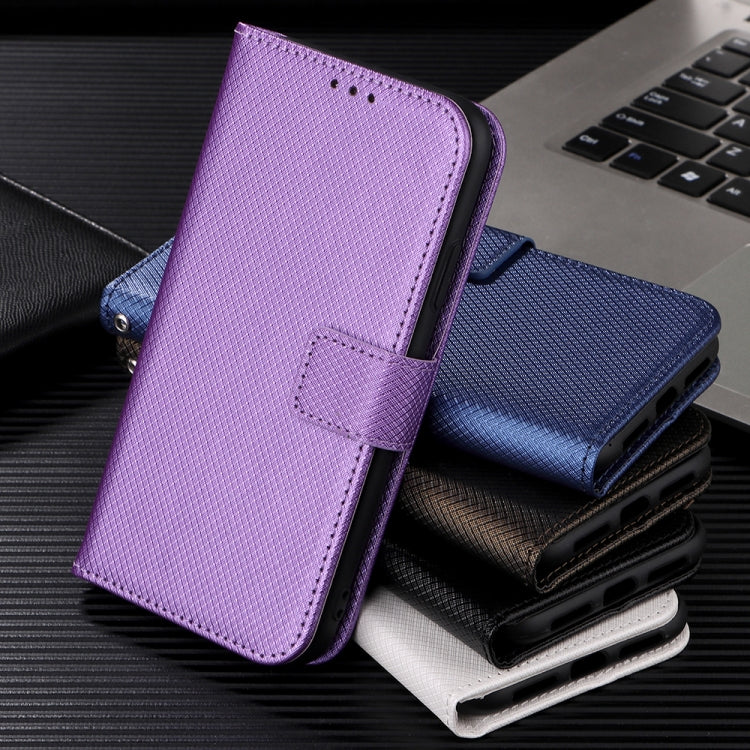 For Ulefone Note 13P Diamond Texture Leather Phone Case(Brown) - Ulefone Cases by PMC Jewellery | Online Shopping South Africa | PMC Jewellery | Buy Now Pay Later Mobicred