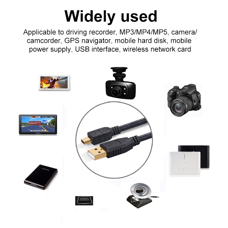 10m Mini 5 Pin to USB 2.0 Camera Extension Data Cable - by PMC TechLife | Online Shopping South Africa | PMC TechLife | Buy Now Pay Later Mobicred