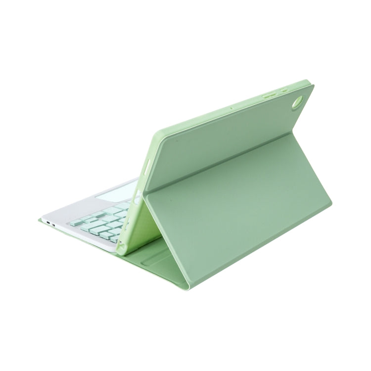 A610B-A Candy Color Bluetooth Keyboard Leather Case with Pen Slot & Touchpad For Samsung Galaxy Tab S6 Lite 10.4 inch SM-P610 / SM-P615(Light Green) - Samsung Keyboard by PMC TechLife | Online Shopping South Africa | PMC TechLife