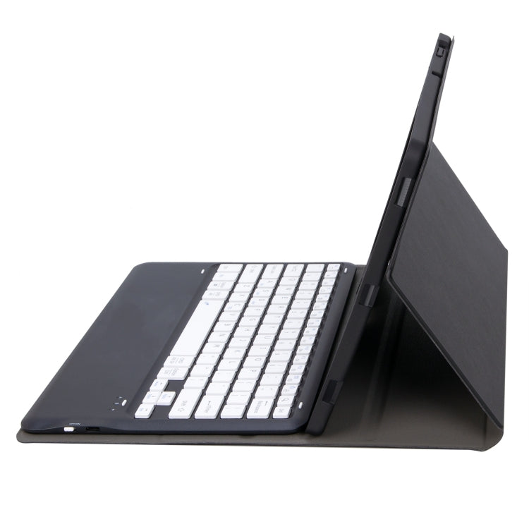 T800B Pen Slot Detachable Bluetooth Keyboard Leather Tablet Case For Samsung Galaxy Tab S8+/S7+/S7 FE(Black) - Samsung Keyboard by PMC TechLife | Online Shopping South Africa | PMC TechLife
