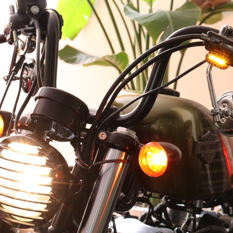 HP-Z058 Motorcycle Modified Rearview Mirror LED Turn Signal Light for Harley Sportsters XL 883 / 1200(Black) - Turn Signal by PMC TechLife | Online Shopping South Africa | PMC TechLife | Buy Now Pay Later Mobicred