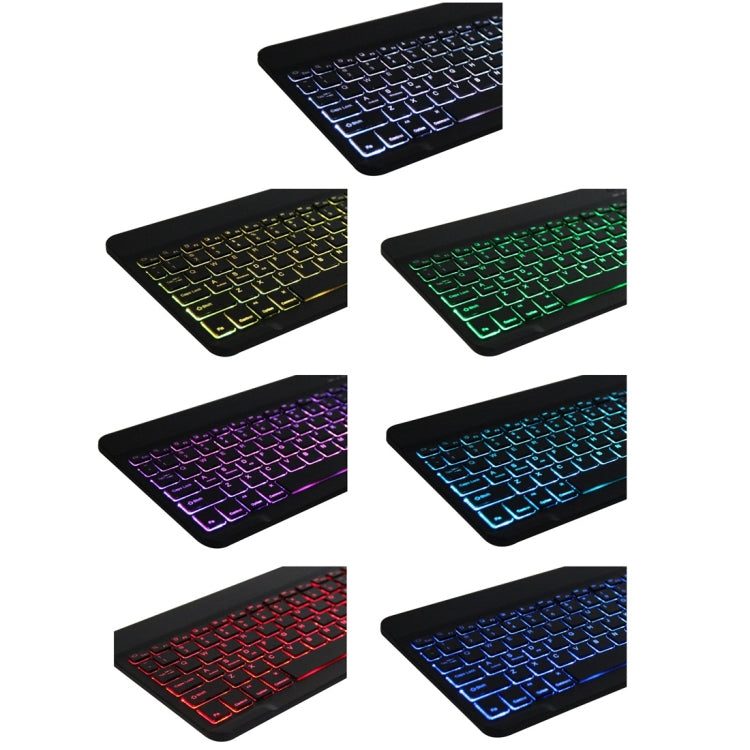 RK11D Backlight Cloth Texture Detachable Magnetic Bluetooth Keyboard Horizontal Flip Leather Tablet Case for iPad Pro 11 2020 / 2018 with Holder & Pen Slot(Black) - For iPad Pro by PMC TechLife | Online Shopping South Africa | PMC TechLife