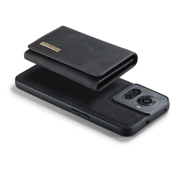 For OnePlus Ace/10R DG.MING M1 Series 3-Fold Multi Card Wallet + Magnetic Phone Case(Black) - OnePlus Cases by DG.MING | Online Shopping South Africa | PMC TechLife | Buy Now Pay Later Mobicred