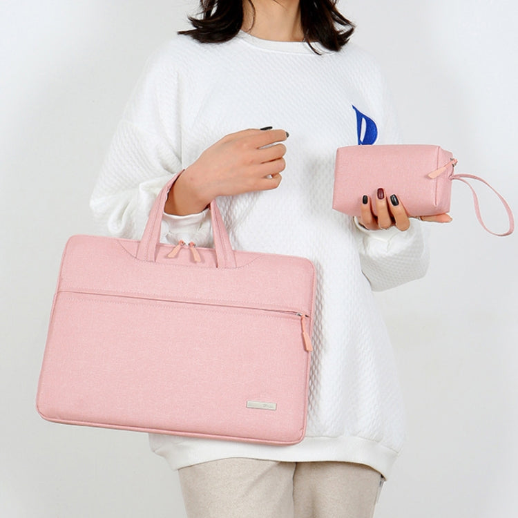 Handbag Laptop Bag Inner Bag with Shoulder Strap/Power Bag, Size:14 inch(Pink) - free shipping - PMC Jewellery - Order now!