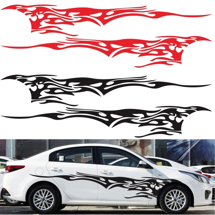 2 PCS/Set D-144 Fire Element Pattern Car Modified Decorative Sticker(White) - Decorative Sticker by PMC TechLife | Online Shopping South Africa | PMC TechLife | Buy Now Pay Later Mobicred