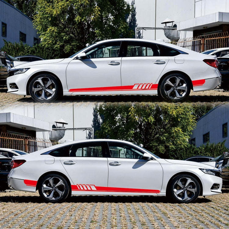 2 PCS/Set D-608 Stripe Pattern Car Modified Decorative Sticker(Red) - Decorative Sticker by PMC Jewellery | Online Shopping South Africa | PMC Jewellery | Buy Now Pay Later Mobicred