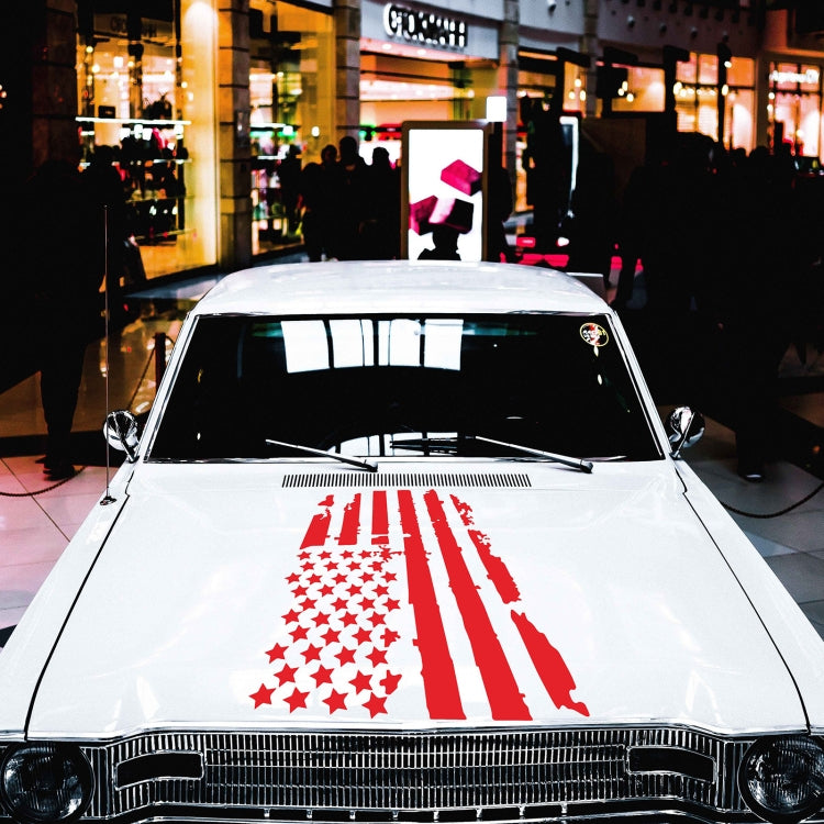 D-778 American Flag Pattern Car Modified Decorative Sticker(Red) - Decorative Sticker by PMC Jewellery | Online Shopping South Africa | PMC Jewellery | Buy Now Pay Later Mobicred