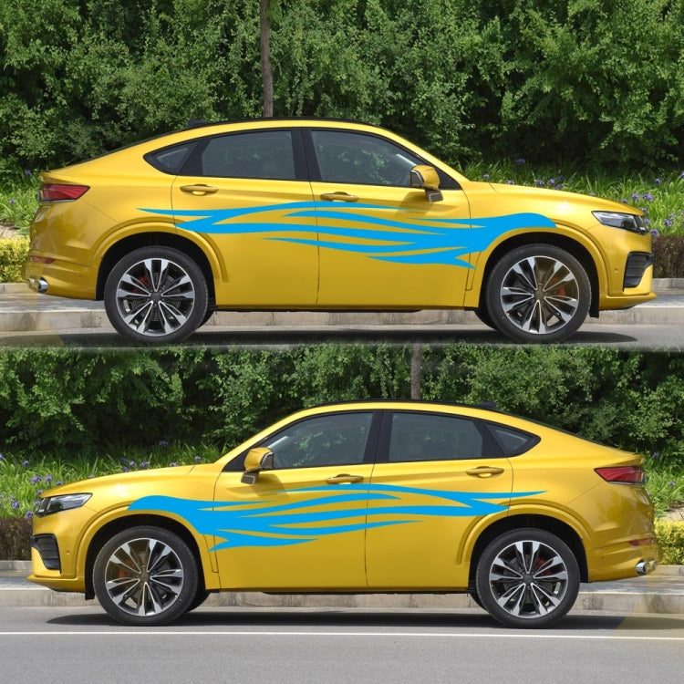 2 PCS/Set D-926 Fire Totem Pattern Car Modified Decorative Sticker(Blue) - Decorative Sticker by PMC TechLife | Online Shopping South Africa | PMC TechLife | Buy Now Pay Later Mobicred