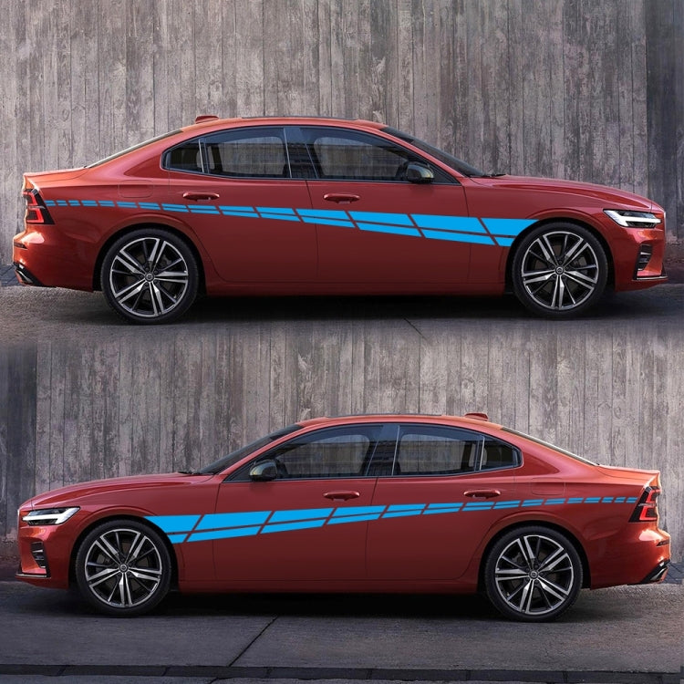 2 PCS/Set D-961 Checkered Flag Pattern Car Modified Decorative Sticker(Blue) - Decorative Sticker by PMC TechLife | Online Shopping South Africa | PMC TechLife | Buy Now Pay Later Mobicred