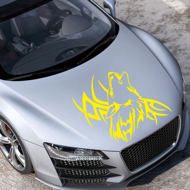 D-967 Wolf Tribe Pattern Car Modified Decorative Sticker(Yellow) - Decorative Sticker by PMC TechLife | Online Shopping South Africa | PMC TechLife | Buy Now Pay Later Mobicred