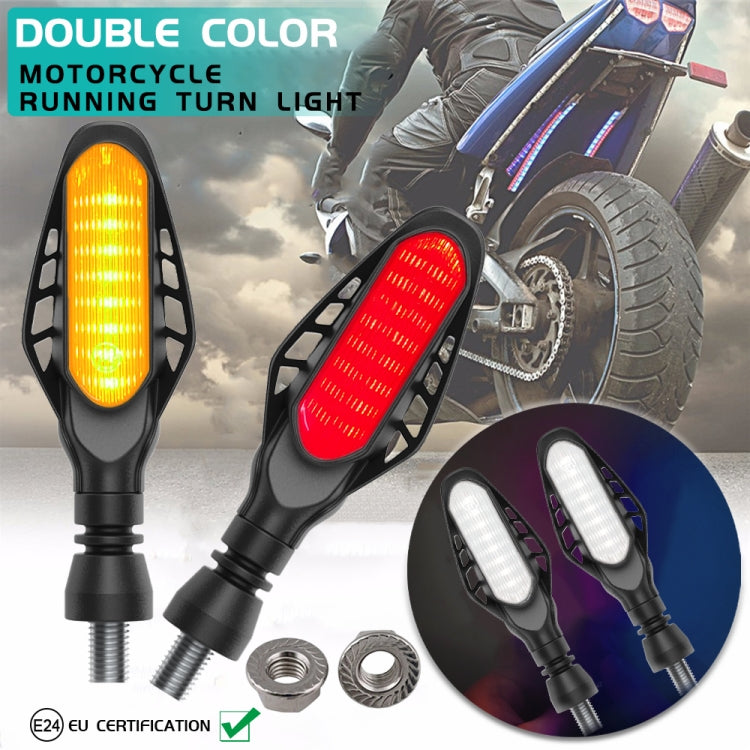 4 PCS Modified Motorcycle 16LEDs Brake Turn Tail Light, Transparent Shell(White Light + Yellow Light) - Turn Signal by PMC TechLife | Online Shopping South Africa | PMC TechLife | Buy Now Pay Later Mobicred