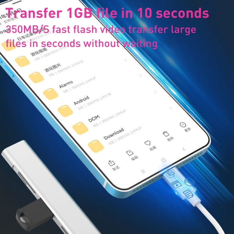 5 in 1 Type-C to SD / TF Card Slot + 3 USB Ports Multifunctional Docking Station HUB(Grey) - Card Reader by PMC Jewellery | Online Shopping South Africa | PMC Jewellery | Buy Now Pay Later Mobicred