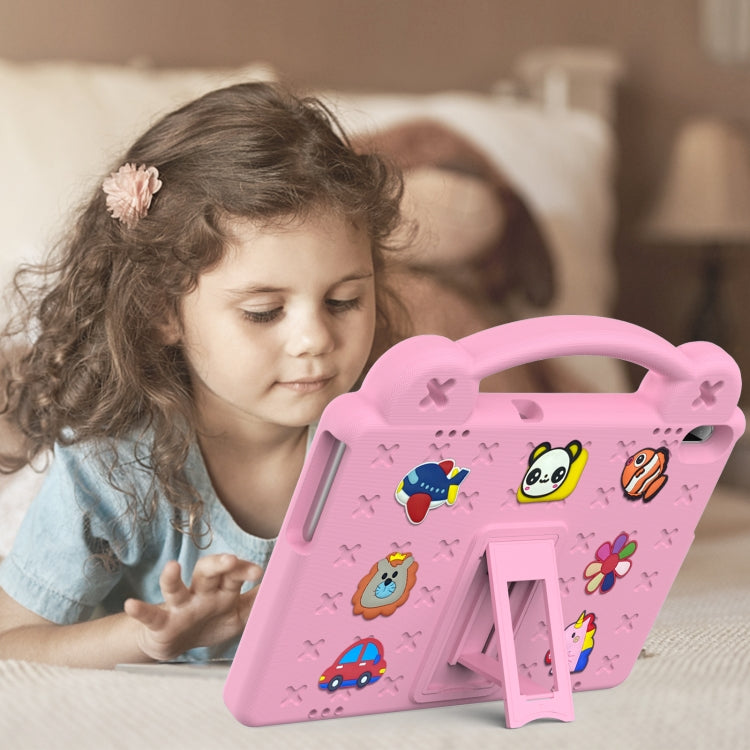For Lenovo Tab M10 X605 / X505 / Tab P10 X705 Handle Kickstand Children EVA Shockproof Tablet Case(Pink) - Lenovo by PMC TechLife | Online Shopping South Africa | PMC TechLife | Buy Now Pay Later Mobicred