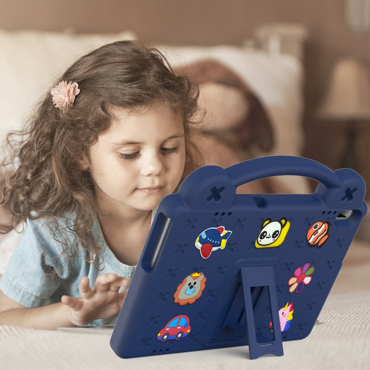 For Lenovo Tab M10 X605 / X505 / Tab P10 X705 Handle Kickstand Children EVA Shockproof Tablet Case(Navy Blue) - Lenovo by PMC TechLife | Online Shopping South Africa | PMC TechLife | Buy Now Pay Later Mobicred