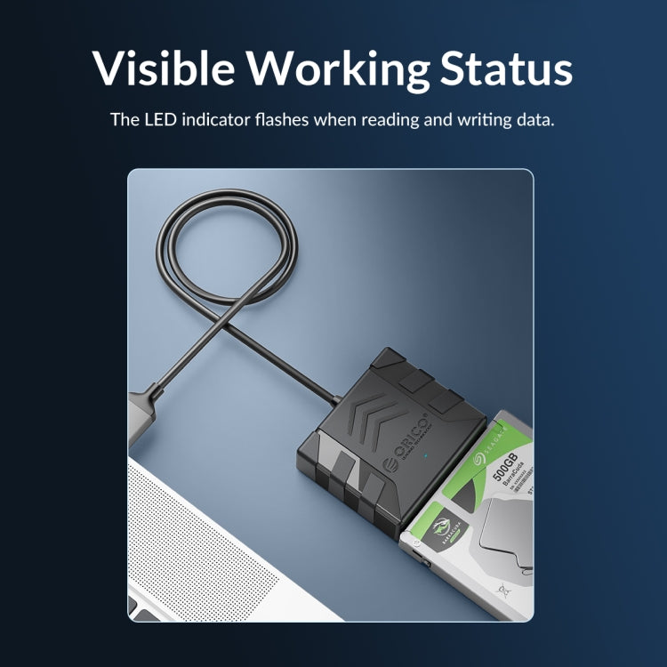 ORICO UTS1 Type-C / USB-C USB 3.0 2.5-inch SATA HDD Adapter with 12V 2A Power Adapter, Cable Length:0.3m(AU Plug) - free shipping - PMC Jewellery - Order now!