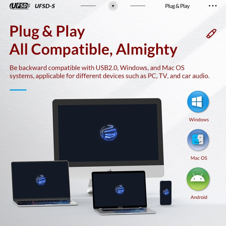 ORICO UFS Flash Drive, Read: 450MB/s, Write: 350MB/s, Memory:64GB, Port:USB-A(Red) - free shipping - PMC Jewellery - Order now!