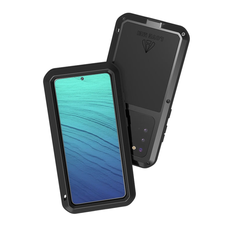 For Galaxy S20 LOVE MEI Metal Shockproof Waterproof Dustproof Protective Case(Red) - Galaxy Phone Cases by LOVE MEI | Online Shopping South Africa | PMC TechLife | Buy Now Pay Later Mobicred